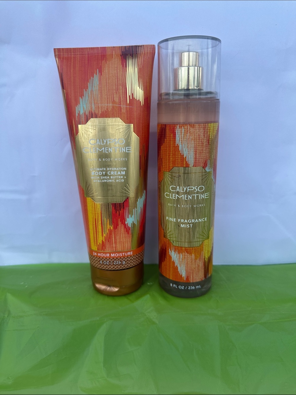 Bath & Body Works Calypso Clementine Body Cream & Fragrance Mist - Orange